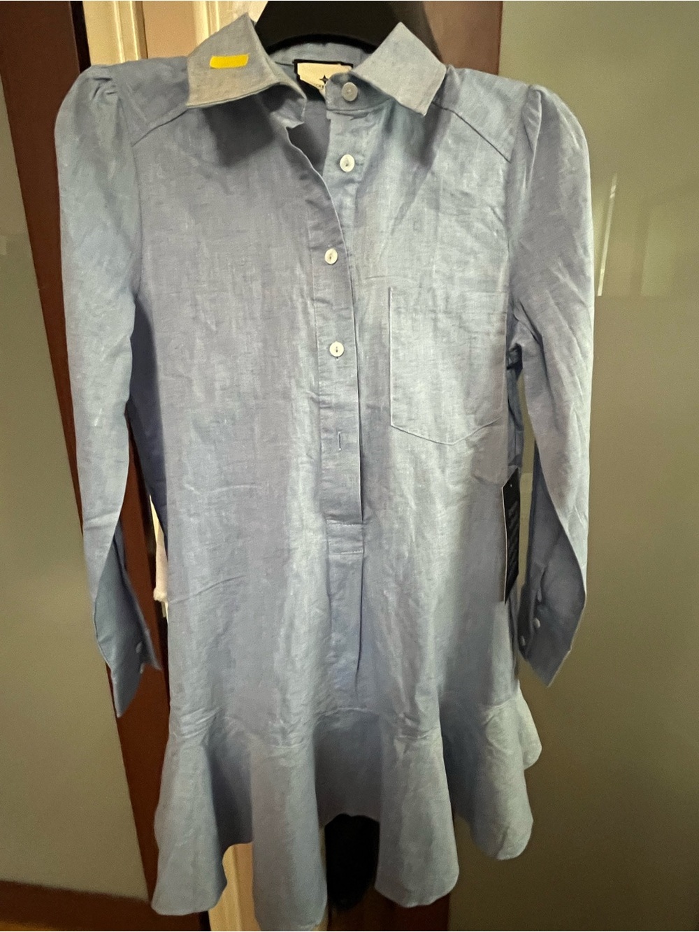 Tuckernuck Callahan Chambray Blue Shirt Mini Dress size XS